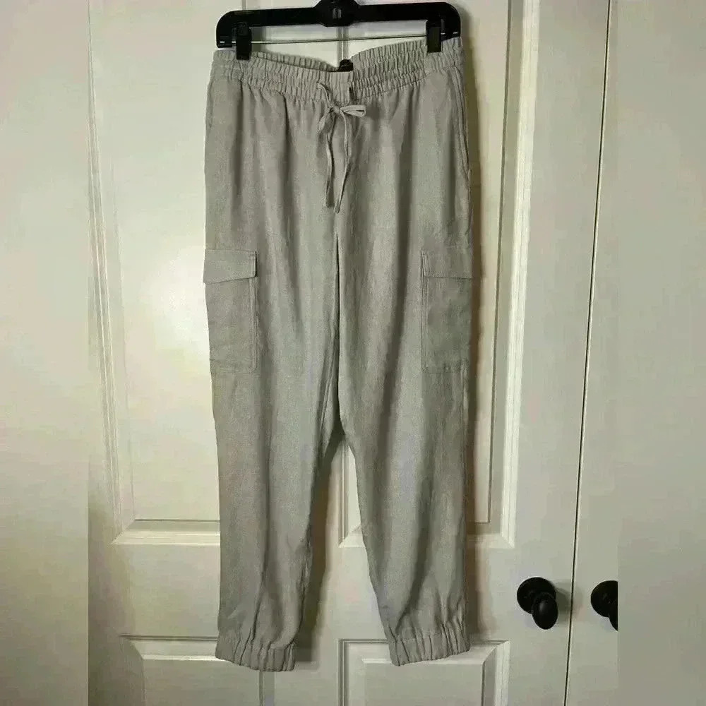 Banana Republic Linen Cargo Jogger
